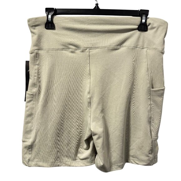 BSP Womens High-Waisted Athletic Shorts Sz XL Light Green shorts. NWT - Picture 7 of 12